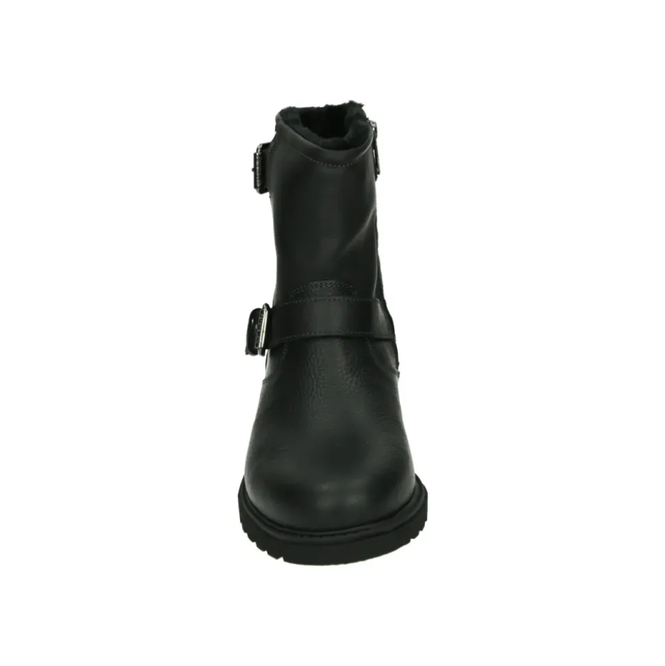 Schwarze Leder Herrenstiefel FAUST C28