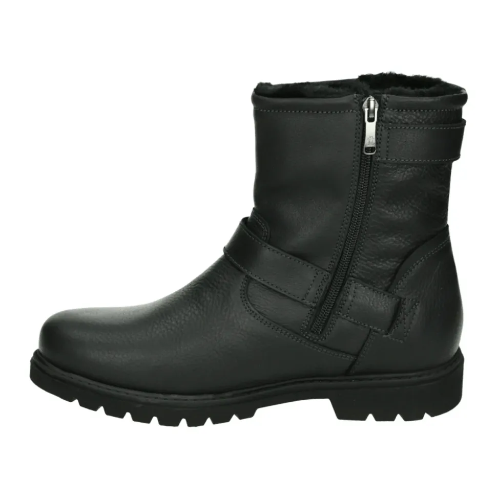 Schwarze Leder Herrenstiefel FAUST C28