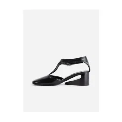 Schwarze Leder Mary Jane Babys