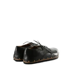 Schwarze Leder Schnürschuhe