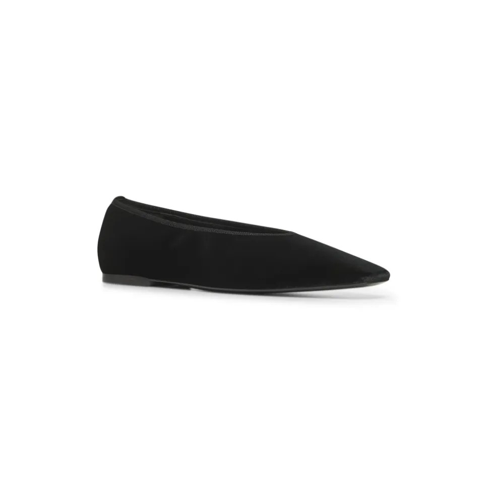 Schwarze Leder Slip-On Schuhe