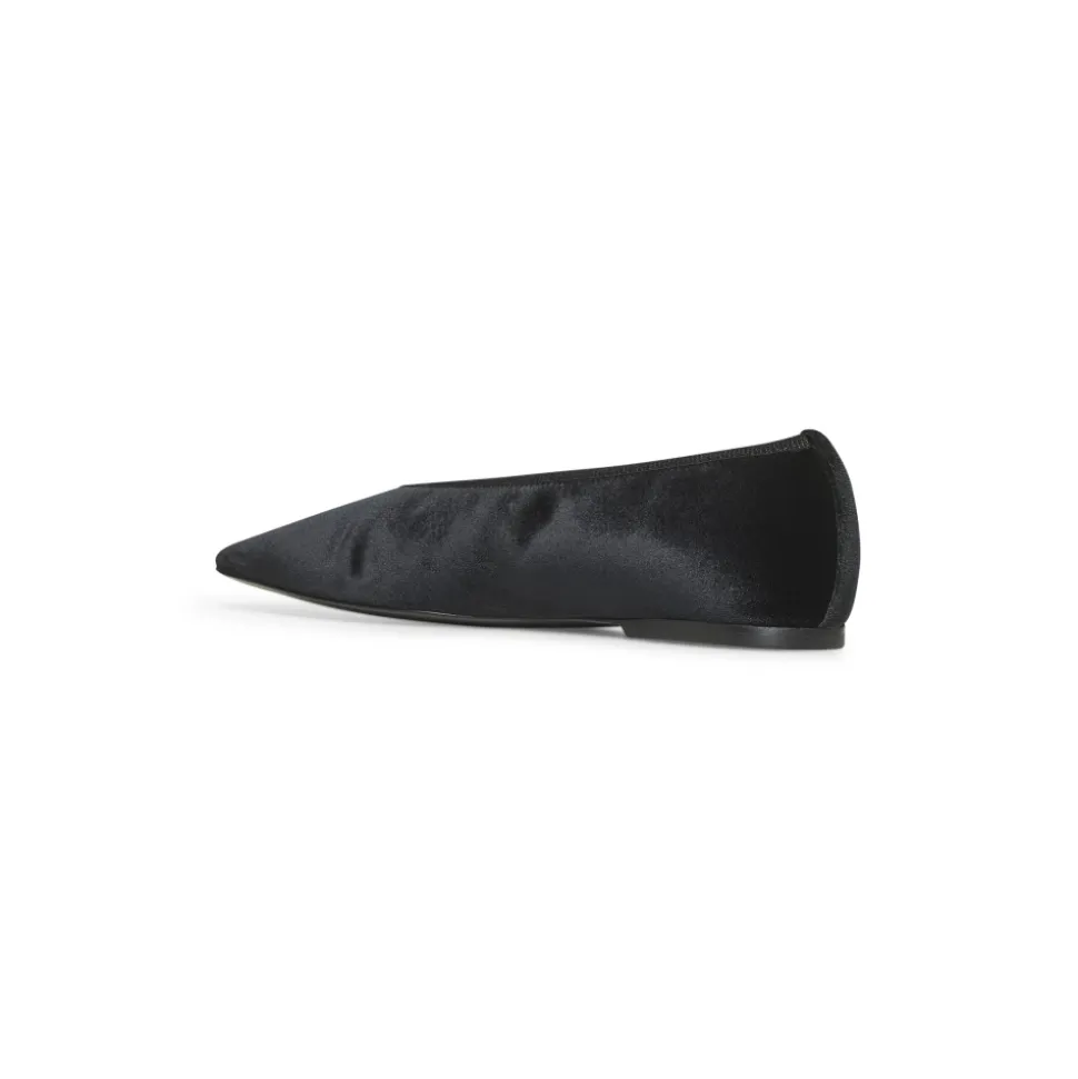 Schwarze Leder Slip-On Schuhe