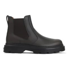 Schwarze Leder Stiefeletten Stilvoll