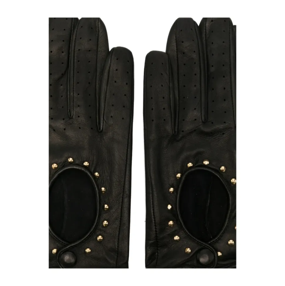 Schwarze Lederhandschuhe GL01G