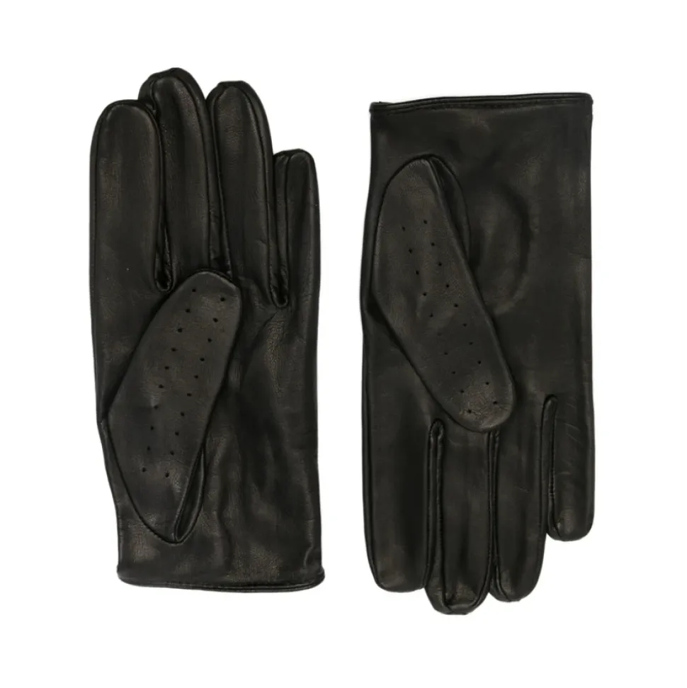 Schwarze Lederhandschuhe GL01G