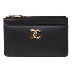 Schwarze Lederkartenhalter Brieftasche