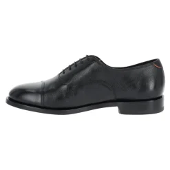 Schwarze Lederschnürschuhe