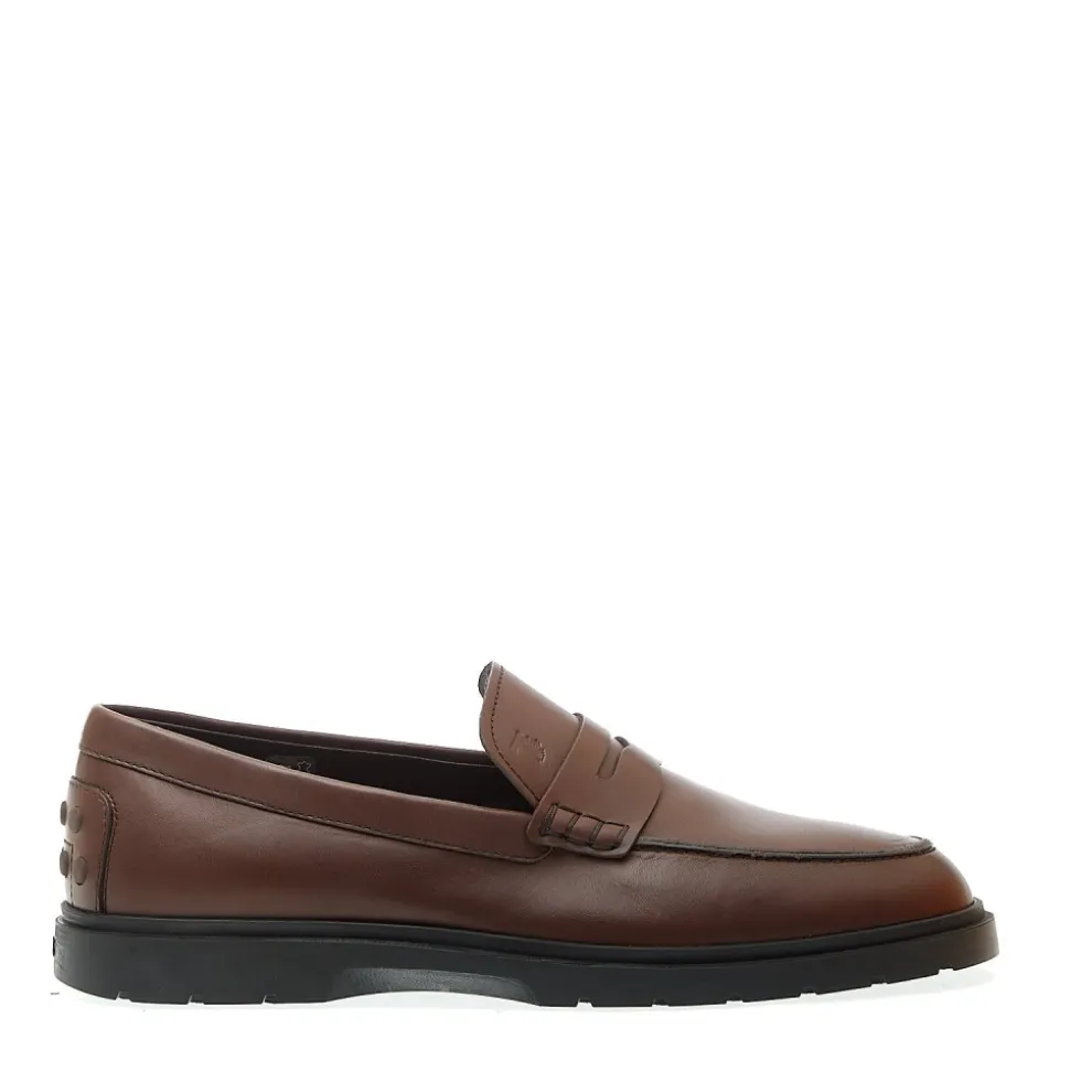 Schwarze Lederslipper stilvolles Design