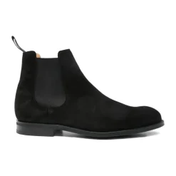 Schwarze Lederstiefel