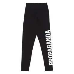 Schwarze Leggings für Damen Elastischer Bund Enganliegend