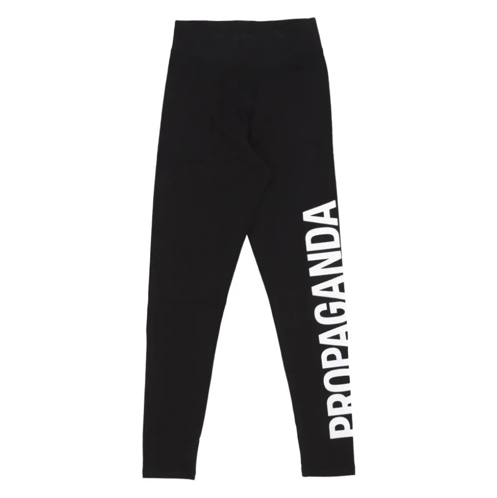 Schwarze Leggings für Damen Elastischer Bund Enganliegend