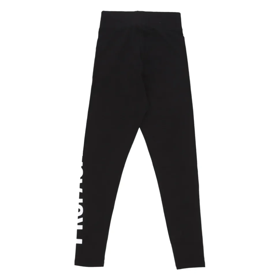 Schwarze Leggings für Damen Elastischer Bund Enganliegend