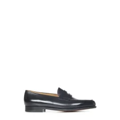 Schwarze Loafer Schuhe Eleganter Stil