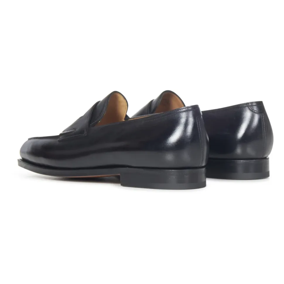 Schwarze Loafer Schuhe Eleganter Stil