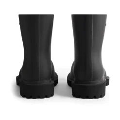 Schwarze Logo-geprägte Stiefeletten