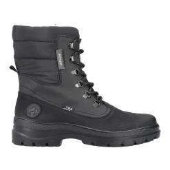 Schwarze, lässige, geschlossene Stiefeletten