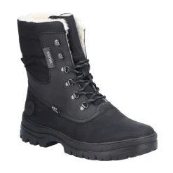 Schwarze, lässige, geschlossene Stiefeletten