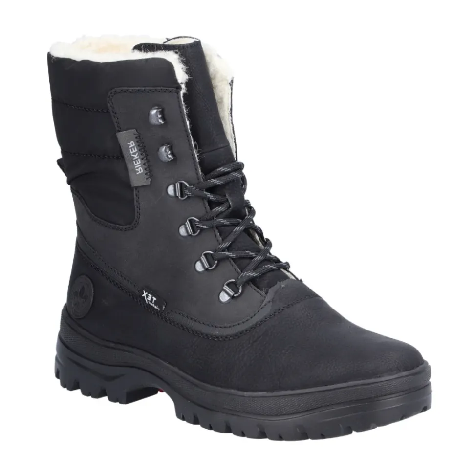 Schwarze, lässige, geschlossene Stiefeletten