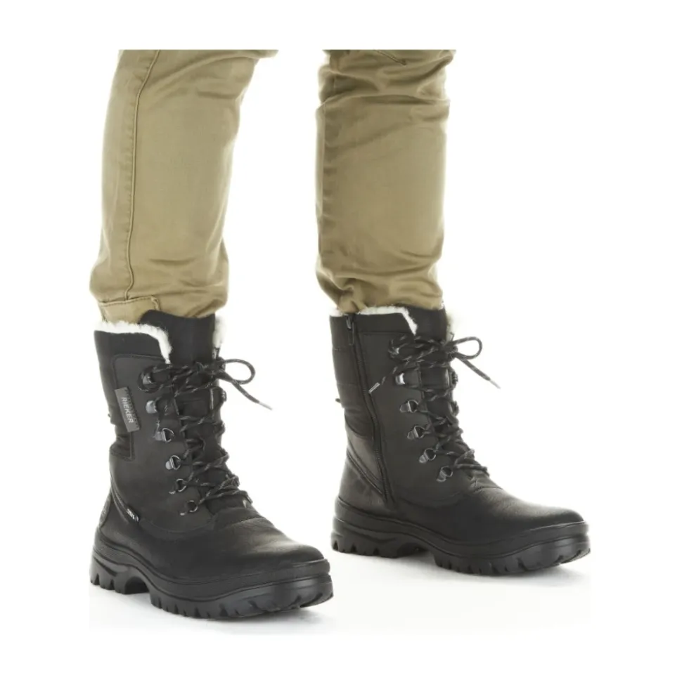 Schwarze, lässige, geschlossene Stiefeletten