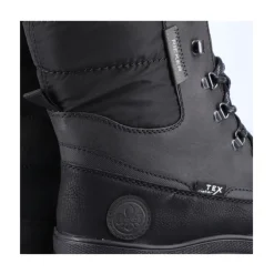 Schwarze, lässige, geschlossene Stiefeletten