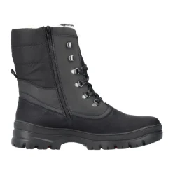 Schwarze, lässige, geschlossene Stiefeletten