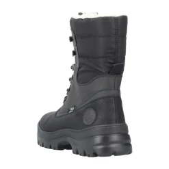Schwarze, lässige, geschlossene Stiefeletten