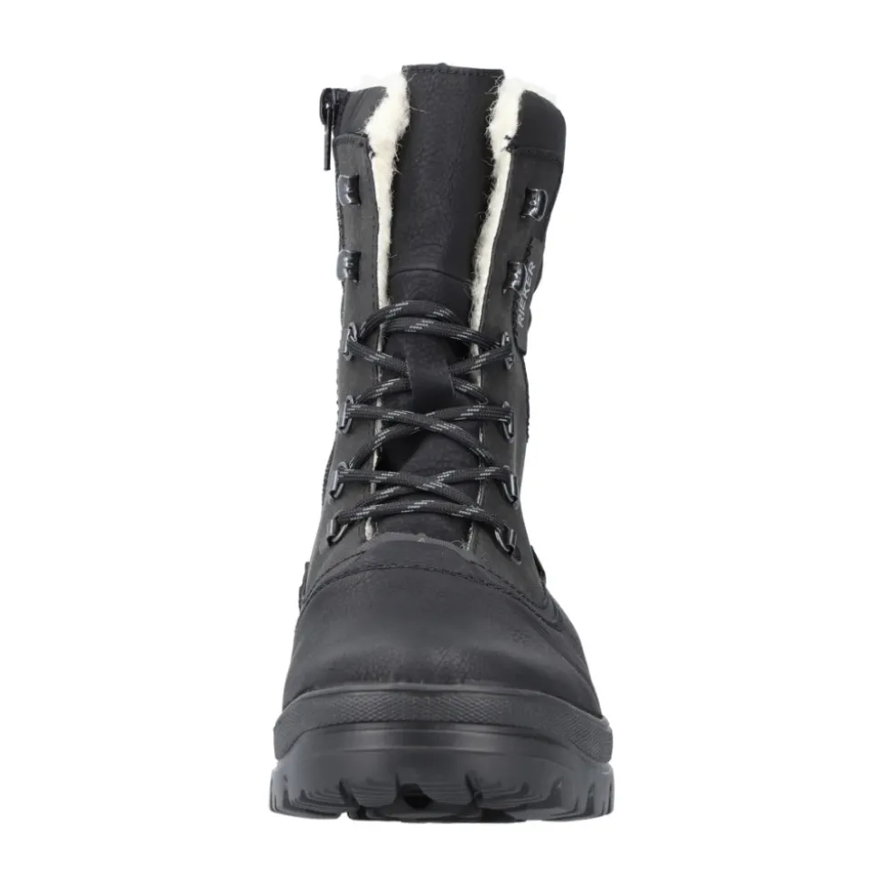 Schwarze, lässige, geschlossene Stiefeletten