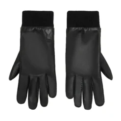 Schwarze Lässige Schaffellhandschuhe