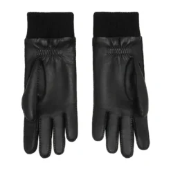 Schwarze Lässige Schaffellhandschuhe