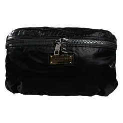 Schwarze Nylon Gürtel Fanny Pack