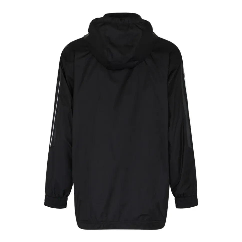 Schwarze Nylon Sportjacke