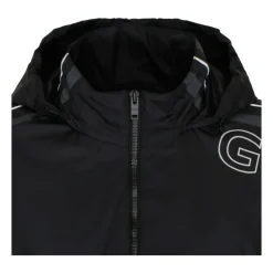 Schwarze Nylon Sportjacke