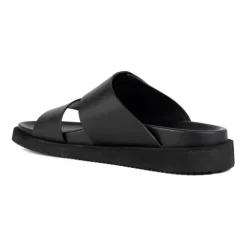Schwarze offene Freizeit-Slipper