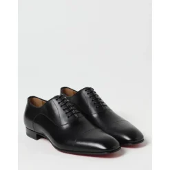 Schwarze Oxford Leder Brogue Schuhe