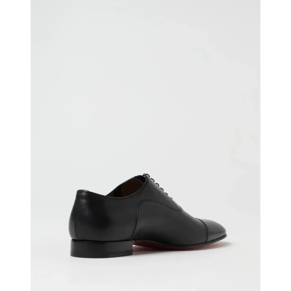 Schwarze Oxford Leder Brogue Schuhe