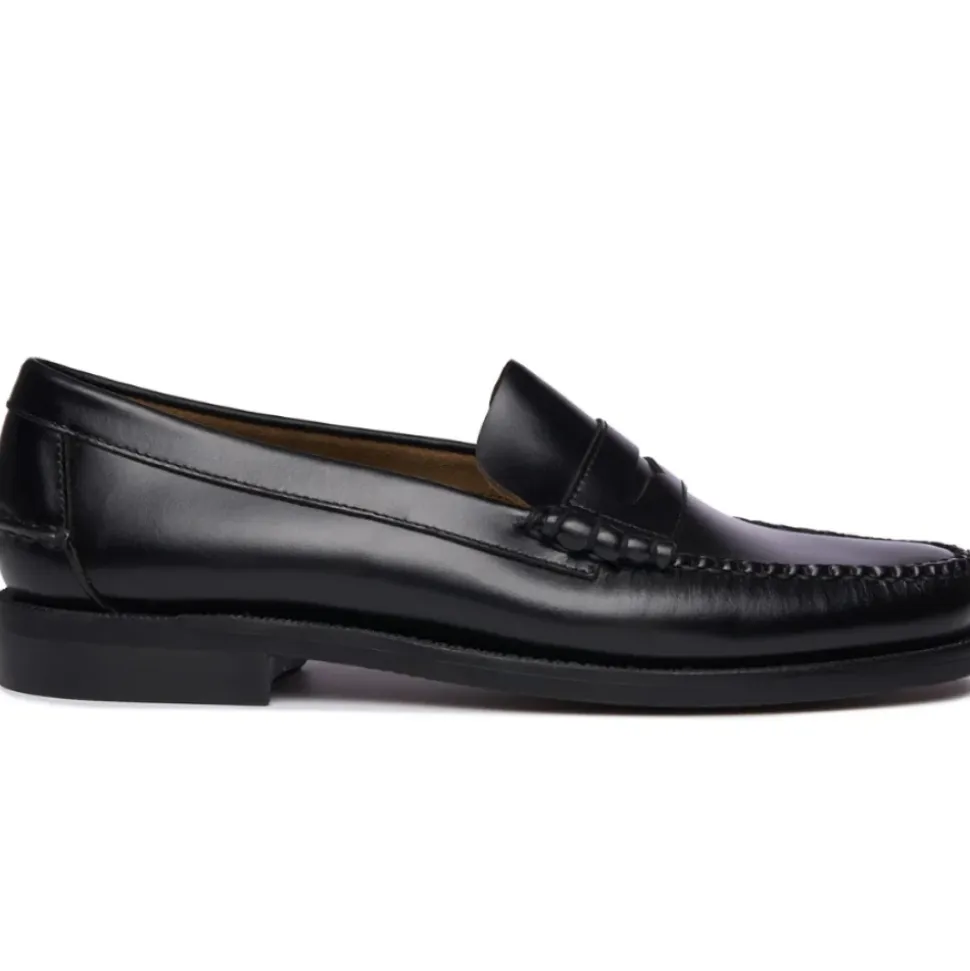 Schwarze Penny Loafer Schuhe