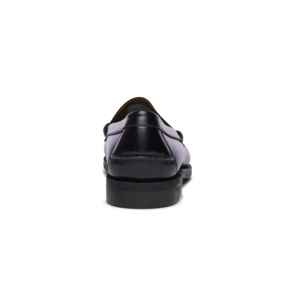 Schwarze Penny Loafer Schuhe