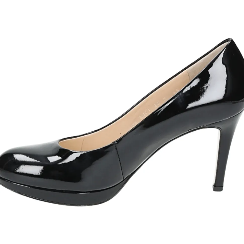 Schwarze Pumps mit Gummisohle