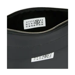 Schwarze Rechteckige Tasche mit Markenlogo
