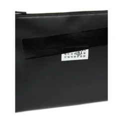Schwarze Rechteckige Tasche mit Markenlogo