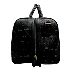 Schwarze Reisetasche mit Reißverschluss