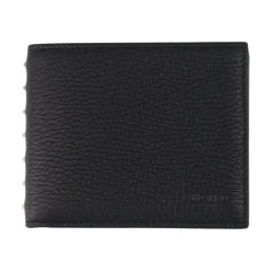Schwarze Rockstud Leder Geldbörse