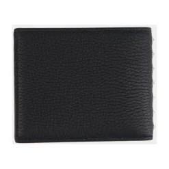 Schwarze Rockstud Leder Geldbörse