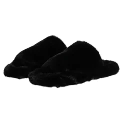 Schwarze Samt Hausschuhe Schuhe