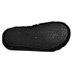 Schwarze Samt Hausschuhe Schuhe