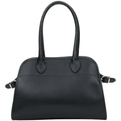 Schwarze Satchel Handtasche