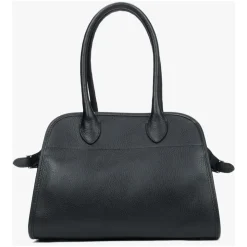 Schwarze Satchel Handtasche