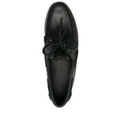 Schwarze Schnürschuhe mit Lug-Sohle