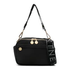 Schwarze Schultertasche Elegant und Funktional