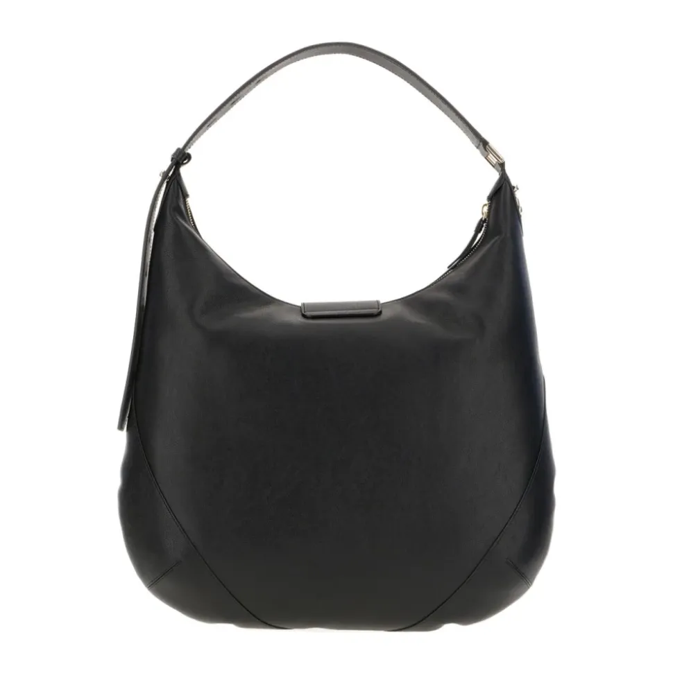 Schwarze Schultertasche für Frauen